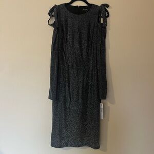 BNWT Maggy London Sparkly Cold Shoulder Formal Dress